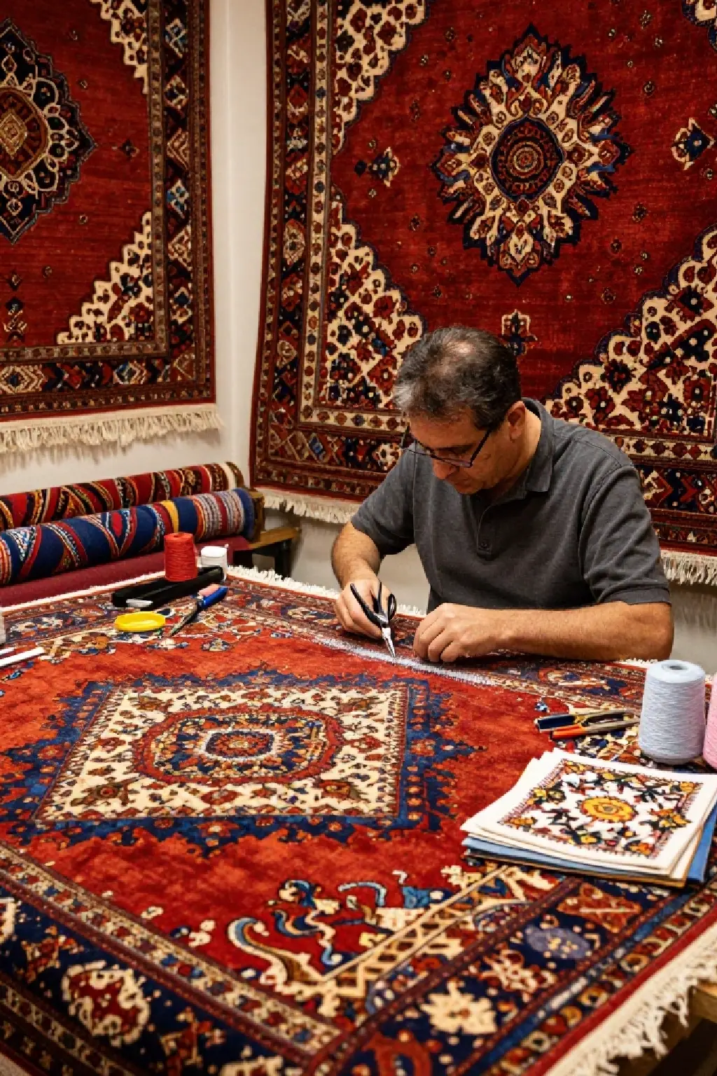 رفوگری و ترمیم فرش در کرج
